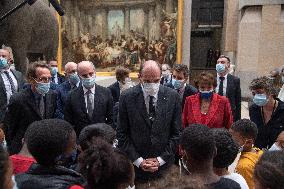 PM Castex Visits The Orsay Museum - Paris