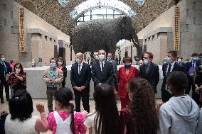 PM Castex Visits The Orsay Museum - Paris