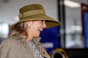 Queen Maxima Visits Leather Company - Netherlands