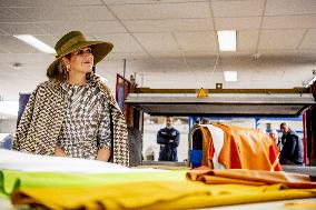 Queen Maxima Visits Leather Company - Netherlands