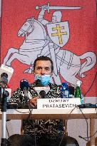 Roman Protasevich Parents Hold A Press Conference - Warsaw