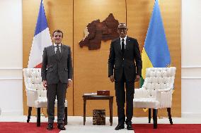 Macron And Kagame Meet - Kigali