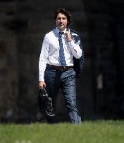 PM Justin Trudeau In The Parliamentary Precinct - Ottawa