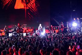 Indochine band at test concert in Paris - France