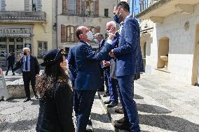 French PM Jean Castex in Sisteron - France