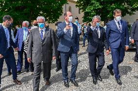 French PM Jean Castex in Sisteron - France