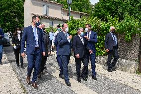 French PM Jean Castex in Sisteron - France