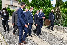 French PM Jean Castex in Sisteron - France