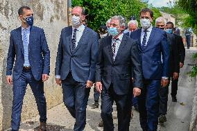 French PM Jean Castex in Sisteron - France