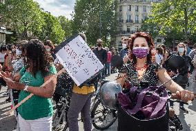 Anti Bolsonaro protest in Paris