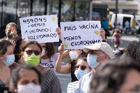 Anti Bolsonaro protest in Paris
