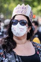 Anti Bolsonaro protest in Paris