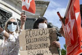 Anti Bolsonaro protest in Paris
