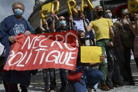 Anti Bolsonaro protest in Paris