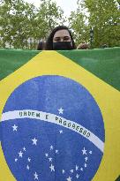 Anti Bolsonaro protest in Paris