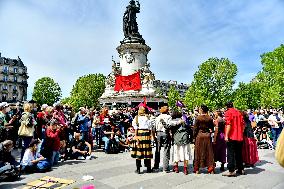 Rally to celebrate 150th anniversary of the Paris Commune