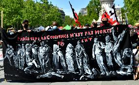 Rally to celebrate 150th anniversary of the Paris Commune
