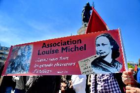 Rally to celebrate 150th anniversary of the Paris Commune