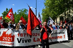 Rally to celebrate 150th anniversary of the Paris Commune