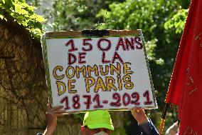 Rally to celebrate 150th anniversary of the Paris Commune