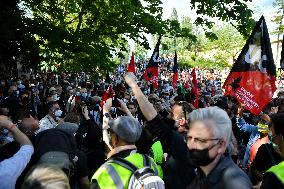Rally to celebrate 150th anniversary of the Paris Commune