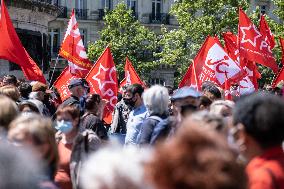 Rally to celebrate 150th anniversary of Paris Commune