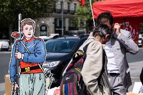 Rally to celebrate 150th anniversary of Paris Commune