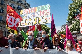 Rally to celebrate 150th anniversary of Paris Commune