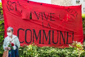 Rally to celebrate 150th anniversary of Paris Commune