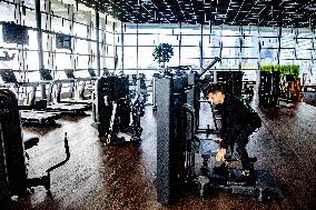 An empty gym salon preparing to reopen - Rotterdam