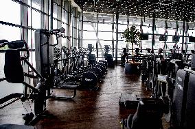 An empty gym salon preparing to reopen - Rotterdam