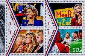 Queen Maxima Features On Five Stamps - Netherlands