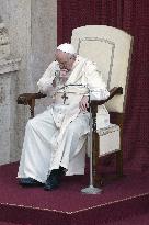 Pope Francis During The Weekly General Audience - Vatican