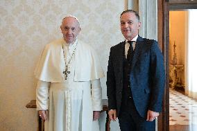 Pope Francis Meets Heiko Maas - Vatican