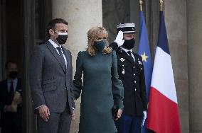 President Macron Welcomes Argentina's President Fernandez - Paris