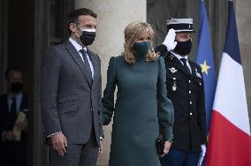 President Macron Welcomes Argentina's President Fernandez - Paris