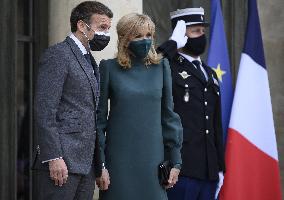 President Macron Welcomes Argentina's President Fernandez - Paris