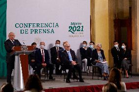 President Lopez Obrador Daily Morning Press Conference - Mexico City