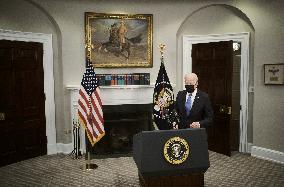 Biden Speaks On Colonial Pipeline - Washington