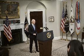 Biden Speaks On Colonial Pipeline - Washington