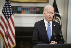 Biden Speaks On Colonial Pipeline - Washington