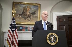 Biden Speaks On Colonial Pipeline - Washington