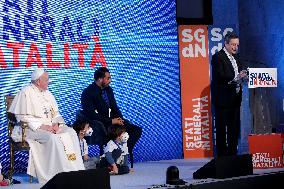 Pope Francis At States General of Natality - Rome