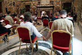 Pope Francis Meets Scouts Unitaires de France - Vativan