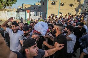 Funeral Of Man Killed By Israeli Airstrikes - Gaza