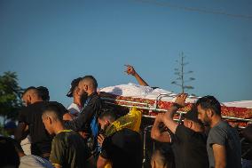 Funeral Of Man Killed By Israeli Airstrikes - Gaza