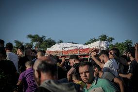 Funeral Of Man Killed By Israeli Airstrikes - Gaza