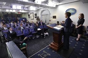 Cecilia Rouse and Jen Psaki press briefing - Washington