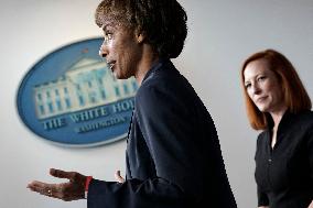 Cecilia Rouse and Jen Psaki press briefing - Washington