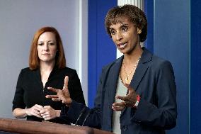 Cecilia Rouse and Jen Psaki press briefing - Washington